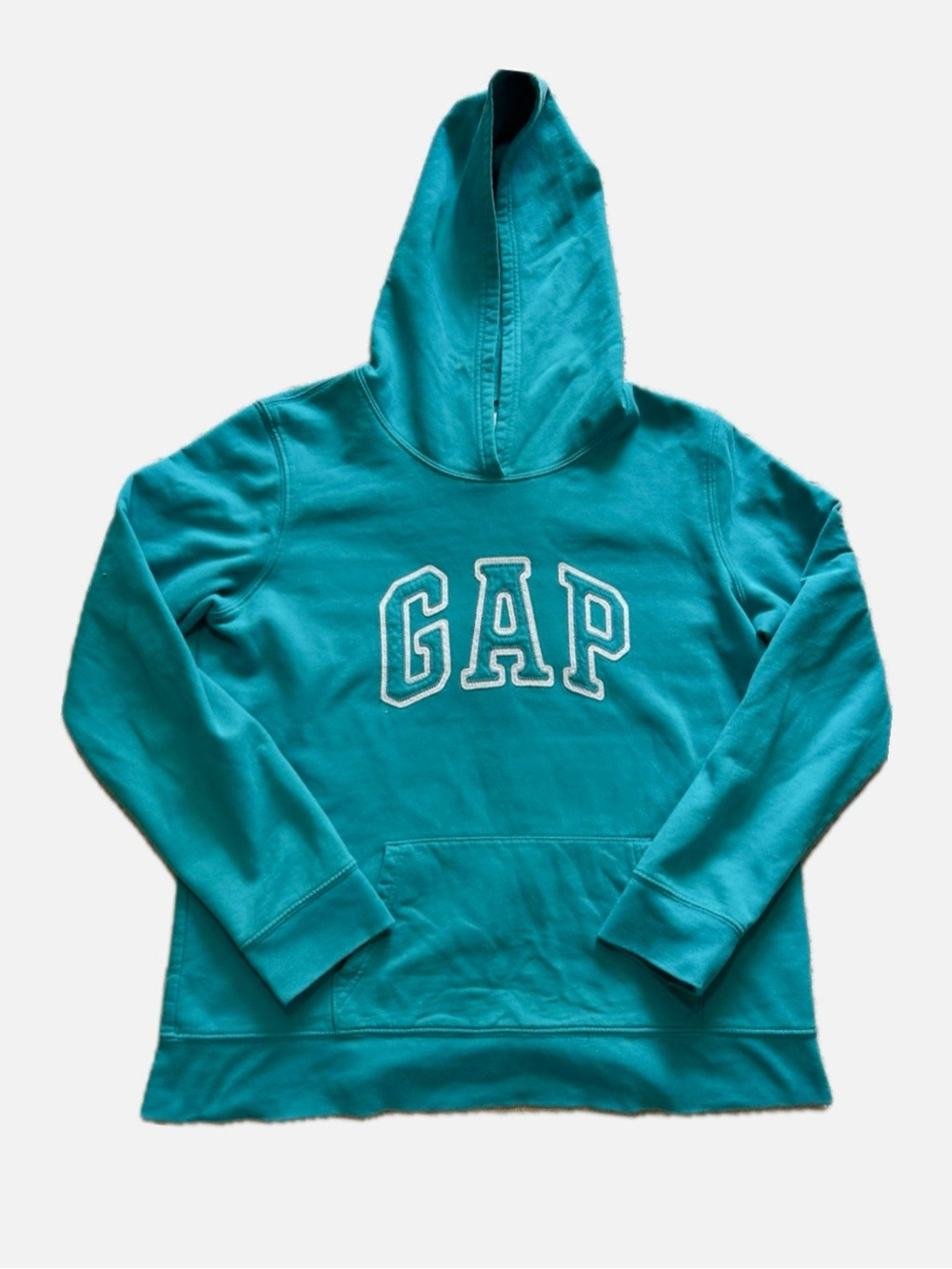 GAP Y2K Teal Hoodie